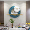 Turquoise with white wall clock